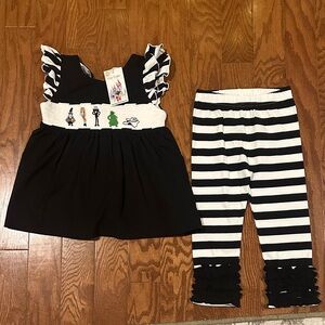 Magic Kingdom Boutique. Nightmare before Christmas Smock. NWT. Size 3T.